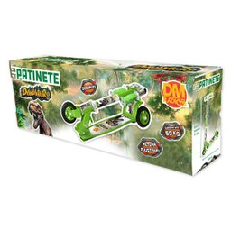 Patinete Infantil Radical Dinossauro C/03 Rodas Verde - 3