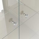 Ver imagem 5 de Cristaleira Fl com Iluminação em Led e Prateleiras e Portas de Vidro Temperado 04mm Cor Off White Pt