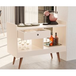 Aparador Buffet Pequeno com Gaveta Retrô Jb 4064 Ofertamo - 2