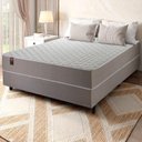 Ver imagem 1 de Conjunto Cama Box Casal Alpha Special 138x188x60 Bege Molas ensacadas - Hellen