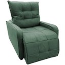 Ver imagem 3 de Poltrona Retratil e Reclinavel Com Rodape Regulavel Azera Verde