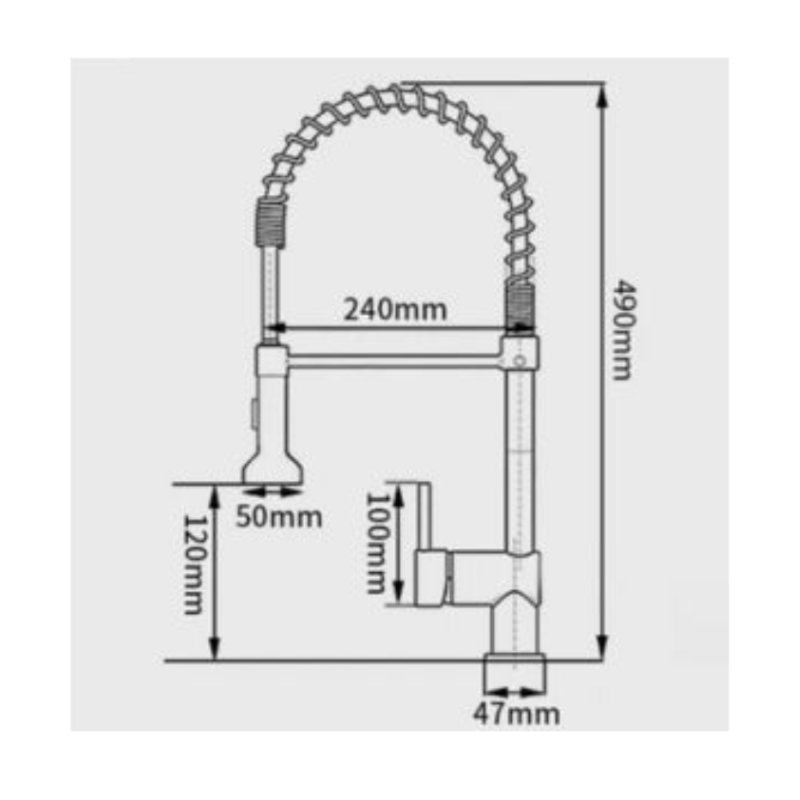 Kit Cuba Pia Gourmet Dupla Cozinha Aço Inox e Torneira Flexivel Brinovar - 9