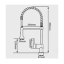 Ver imagem 2 de Kit Cuba Pia Gourmet Dupla Cozinha Aço Inox e Torneira Flexivel Brinovar