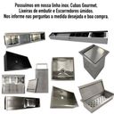 Ver imagem 5 de Cuba Preta Pia Aço Inox Gourmet AJB Cozinha Com Valvula 70x40cm AJB STORE
