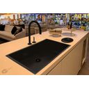 Ver imagem 4 de Cuba Preta Pia Aço Inox Gourmet AJB Cozinha Com Valvula 70x40cm AJB STORE