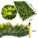 Ver imagem 2 de 3 Placas Jardim Vertical Artificial 3d Parede Verde Revestimento com Plantas