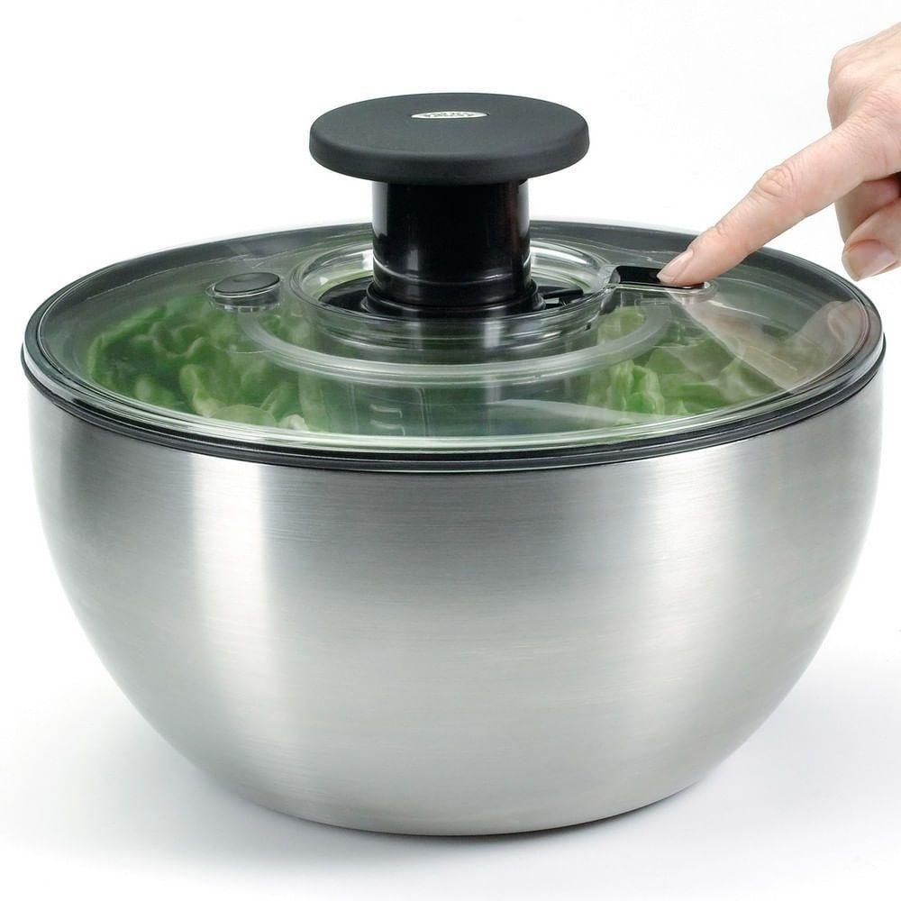 Lava e Seca Saladas 5 Litros em Aço Inox Oxo - 7