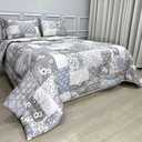 Ver imagem 1 de Edredom Casal Dupla Face 400 Fios Micropercal Toque de Pêssego 100% Poliéster Antialérgico Ana