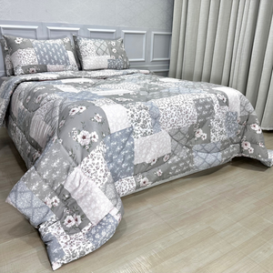 Edredom Casal Dupla Face 400 Fios Micropercal Toque de Pêssego 100% Poliéster Antialérgico Ana