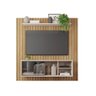 Painel Ripado Para TV Bordeaux Buriti Off White - 3