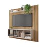 Painel Ripado Para TV Bordeaux Buriti Off White - 5