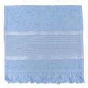 Ver imagem 2 de Kit 12 Toalhas Social Bordar Ponto Cruz Escola de Mão Perfeito Estilo Azul Claro