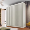 Ver imagem 1 de Guarda Roupa 4 Portas Potente 100% Mdf Off White - Móveis Europa