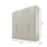 Guarda Roupa 4 Portas Potente 100% Mdf Off White - Móveis Europa - 4