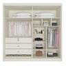 Guarda Roupa 4 Portas Potente 100% Mdf Off White - Móveis Europa - 3