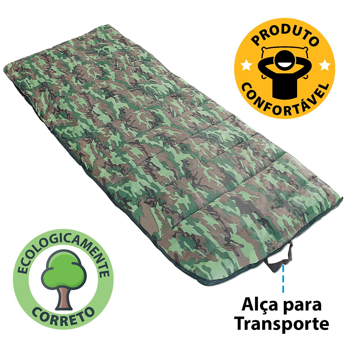 Kit 2 Saco de Dormir ou Colchonete Para Acampamento 2 em 1 - 5