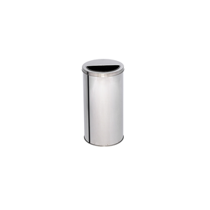 Lixeira de Inox 30l com Aro Meia Lua 30x40