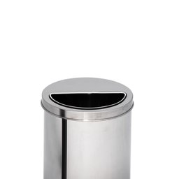 Lixeira de Inox 30l com Aro Meia Lua 30x40 - 3