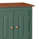 Ver imagem 3 de Gabinete para Banheiro 2 Portas com Espelheira Dália 3057 - Verde Musgo/imbuia Glazer