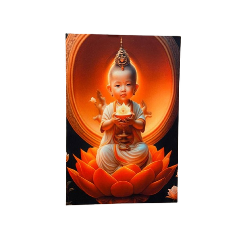Quadro Buda Baby 40x60 Arte de Parede
