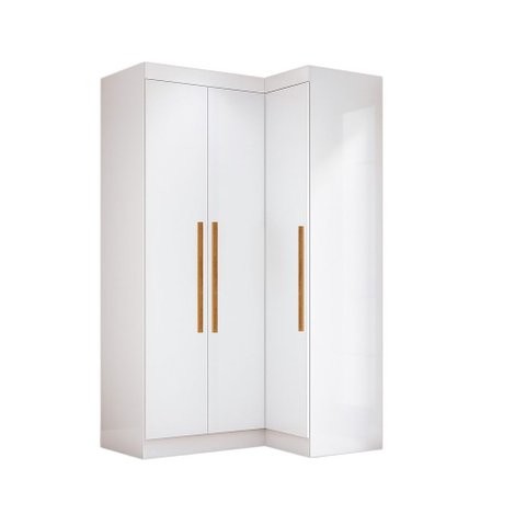 Guarda Roupas Modulado de Canto Madrid com 3 Portas Maxel