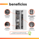 Ver imagem 4 de Guarda Roupas Modulado de Canto Madrid com 3 Portas Maxel