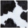 Tapete de Couro Preto e Branco Pequeno - 3