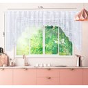 Ver imagem 7 de Cortina Bando Renda Cascata Cozinha Bule 3,15x1,00 Sortida:Branca