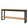 Aparador Estilo Industrial em Mdf 180cm com 01 Gaveta F47 Freijó Preto Fosco Dalla Costa - 3