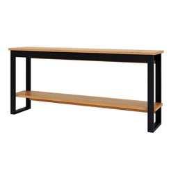 Aparador Sala Industrial 180cm C/ Gaveta Dalla Costa 100%mdf Cor:freijó com Preto Fosco - 3