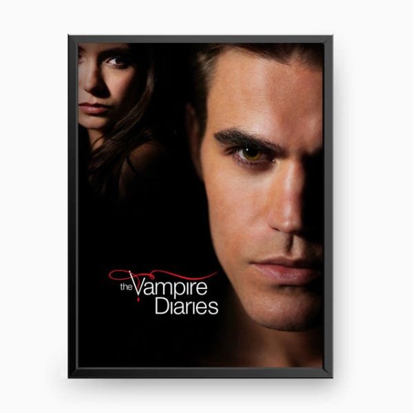 Quadro Stelena The Vampire Diaries 30x40cm Moldura Preta - 1