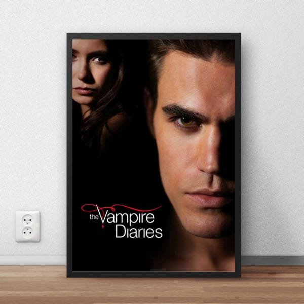 Quadro Stelena The Vampire Diaries 30x40cm Moldura Preta - 2