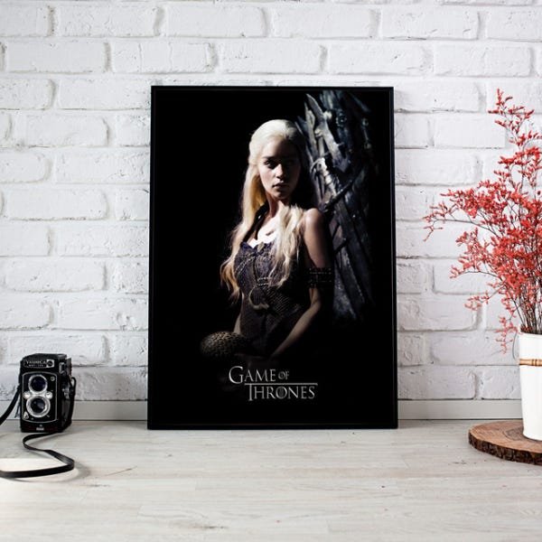 Quadro Daenerys Game of Thrones 30x40cm Moldura Preta - 2