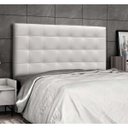 Ver imagem 3 de Cabeceira Sonho Clean Casal 1,40m Em Corino Branco