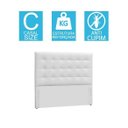 Ver imagem 2 de Cabeceira Sonho Clean Casal 1,40m Em Corino Branco