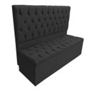 Ver imagem 1 de Kit Baú Recamier + Cabeceira Sonho Casal Suede Preto