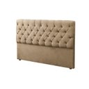 Ver imagem 2 de Kit Baú Recamier + Cabeceira Sonho King Suede Bege