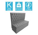 Ver imagem 4 de Kit Baú Recamier + Cabeceira Sonho King Suede Cinza