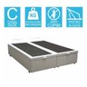 Base Cama Box Baú Bipartido Casal Corino Branco 43x138x188 - 2