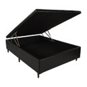 Ver imagem 1 de Base Cama Box com Baú Casal Corino Preto 43x138x188