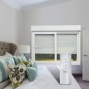 Ver imagem 6 de Janela Integrada PVC 2 Folhas Vidro Liso com Cremona Motor Controle Remoto Itec Branco
