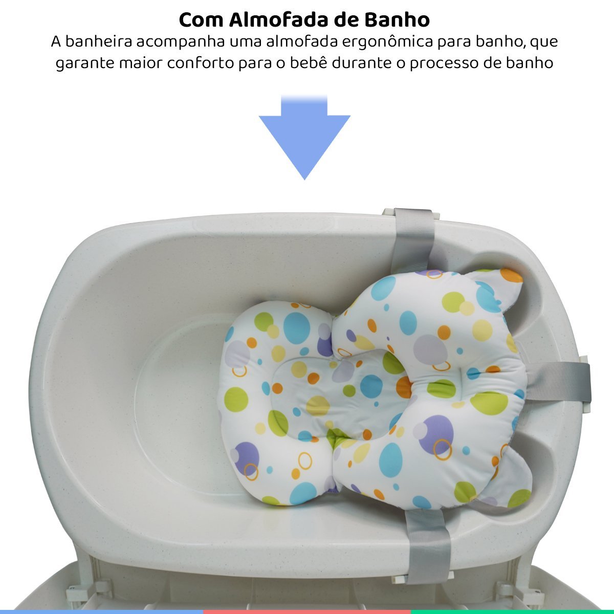 Banheira Bebe Banho Infantil Dobrável Portátil 20L Com Válvula de  Escoamento Branco Adoleta Bebê - Baby&Kids