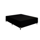 Ver imagem 1 de Base Cama Box Casal Suede Preto 40x138x188