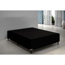 Ver imagem 2 de Base Cama Box Casal Suede Preto 40x138x188
