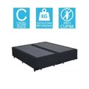 Ver imagem 2 de Base Cama Box Bipartido Casal Corino Preto 40x138x188