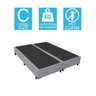 Base Cama Box Bipartido Casal Corino Cinza 40x138x188 - 2