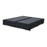 Base Cama Box Bipartido Casal Suede Preto 40x138x188 - 1