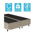 Ver imagem 2 de Base Cama Box Bipartido Casal Suede Bege 40x138x188