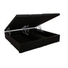 Base Cama Box Baú Bipartido Casal Corino Preto 43x138x188 - 1