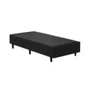 Ver imagem 1 de Base Cama Box Solteiro Suede Preto 40x88x188